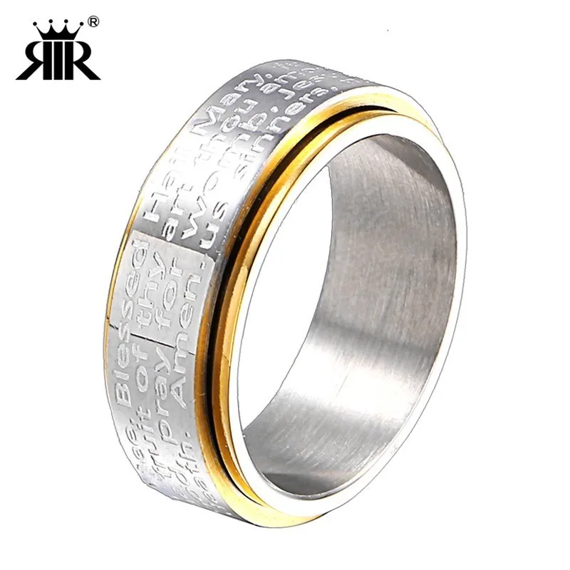 RIR Women Prayer Religious Ring Silver Gold Tone Stainless Steel Virgin Mary Bible Verse Finger Ring Jewelry US Size #6- #12
RIR Women Prayer Religious Ring Silver Gold Tone Stainless Steel Virgin Mary Bible Verse Finger Ring Jewelry US Size #6- #12