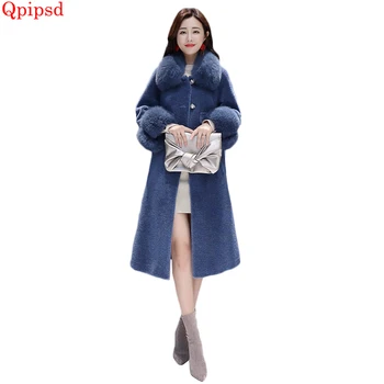 Big Fur Collar Wool Coats Womens 2020 New Winter Jacket Female Long Thicken Warm Woolen Coats Ladies Temperament Slim Overcoat
Big Fur Collar Wool Coats Womens 2020 New Winter Jacket Female Long Thicken Warm Woolen Coats Ladies Temperament Slim Overcoat