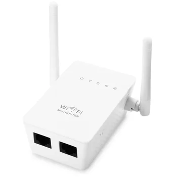 300Mbps 2.4GHz Multi-function Mini Wireless-N WiFi Repeater/Router/AP Wi-Fi Range Extender Signal Amplifier Booster with WPS
300Mbps 2.4GHz Multi-function Mini Wireless-N WiFi Repeater/Router/AP Wi-Fi Range Extender Signal Amplifier Booster with WPS