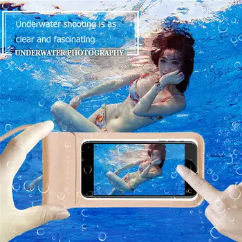 Phone Waterproof Swimming Pouch Convenience PVC Transparent Practical Underwater Seal Snowproof Touch Bag For All Cell Phone
Phone Waterproof Swimming Pouch Convenience PVC Transparent Practical Underwater Seal Snowproof Touch Bag For All Cell Phone
