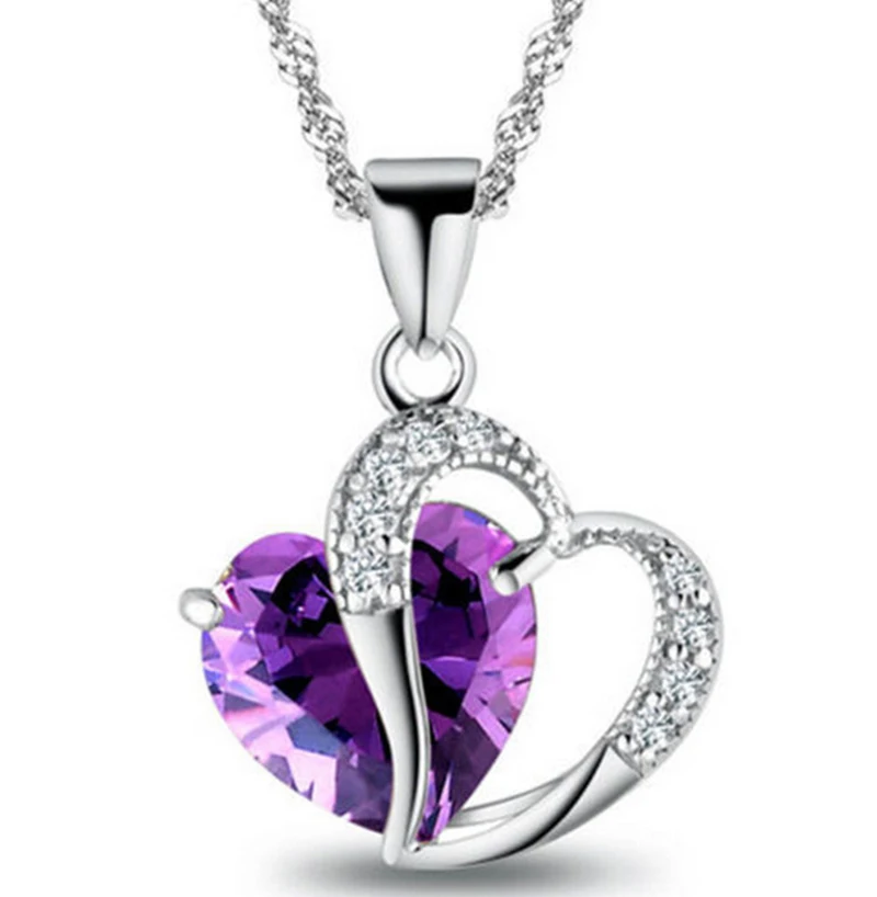 6 Colors Top Class Lady Fashion Heart Pendant Necklace Crystal Jewelry For Girls Women Accessories Gifts
6 Colors Top Class Lady Fashion Heart Pendant Necklace Crystal Jewelry For Girls Women Accessories Gifts