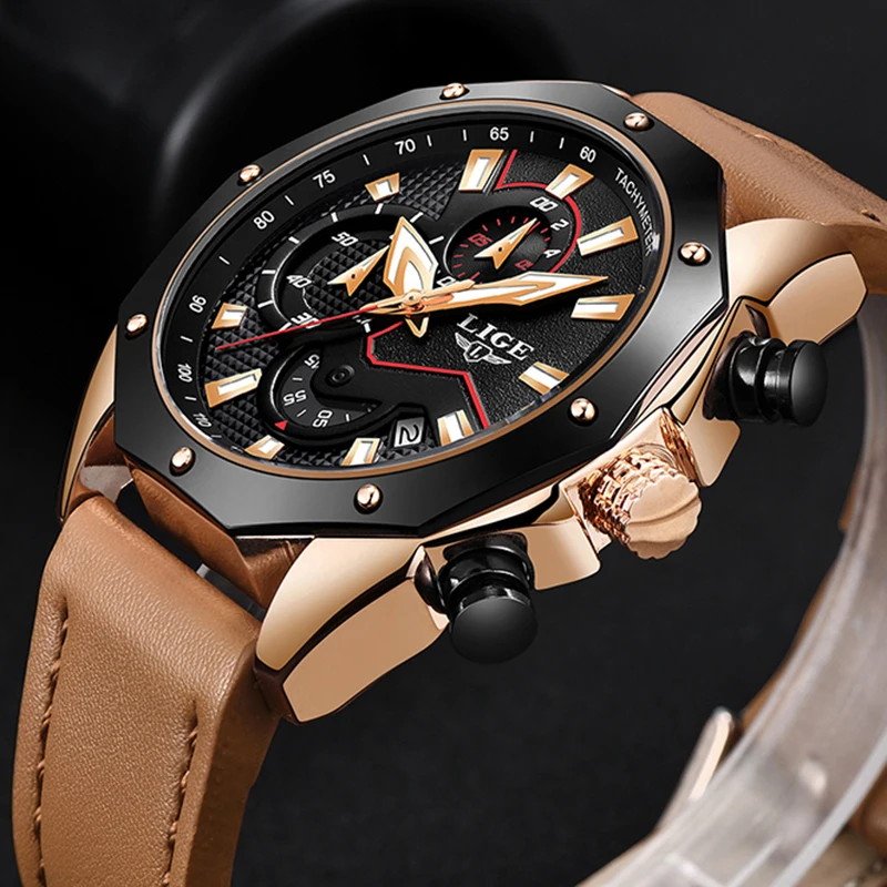 Relogio LIGE Men Watches Top Brand Luxury Men Waterproof Sports Watch Men's Business Leather Quartz Watch Relogio Masculino+Box
Relogio LIGE Men Watches Top Brand Luxury Men Waterproof Sports Watch Men's Business Leather Quartz Watch Relogio Masculino+Box