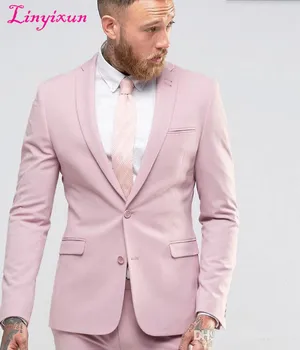 Linyixun New Arrival Light Pink Men Suit Slim Party Dress Groomsmen Tuxedo For Beach Wedding Young Mens Daily Work Wear 
Linyixun New Arrival Light Pink Men Suit Slim Party Dress Groomsmen Tuxedo For Beach Wedding Young Mens Daily Work Wear