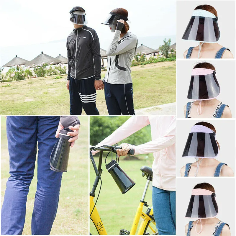 2019 New Women Men Visor Unisex Sun Hat Transparent Plastic PVC Sunshade Hat Visor Topless Empty Brimed Beach Hats Gorros
2019 New Women Men Visor Unisex Sun Hat Transparent Plastic PVC Sunshade Hat Visor Topless Empty Brimed Beach Hats Gorros