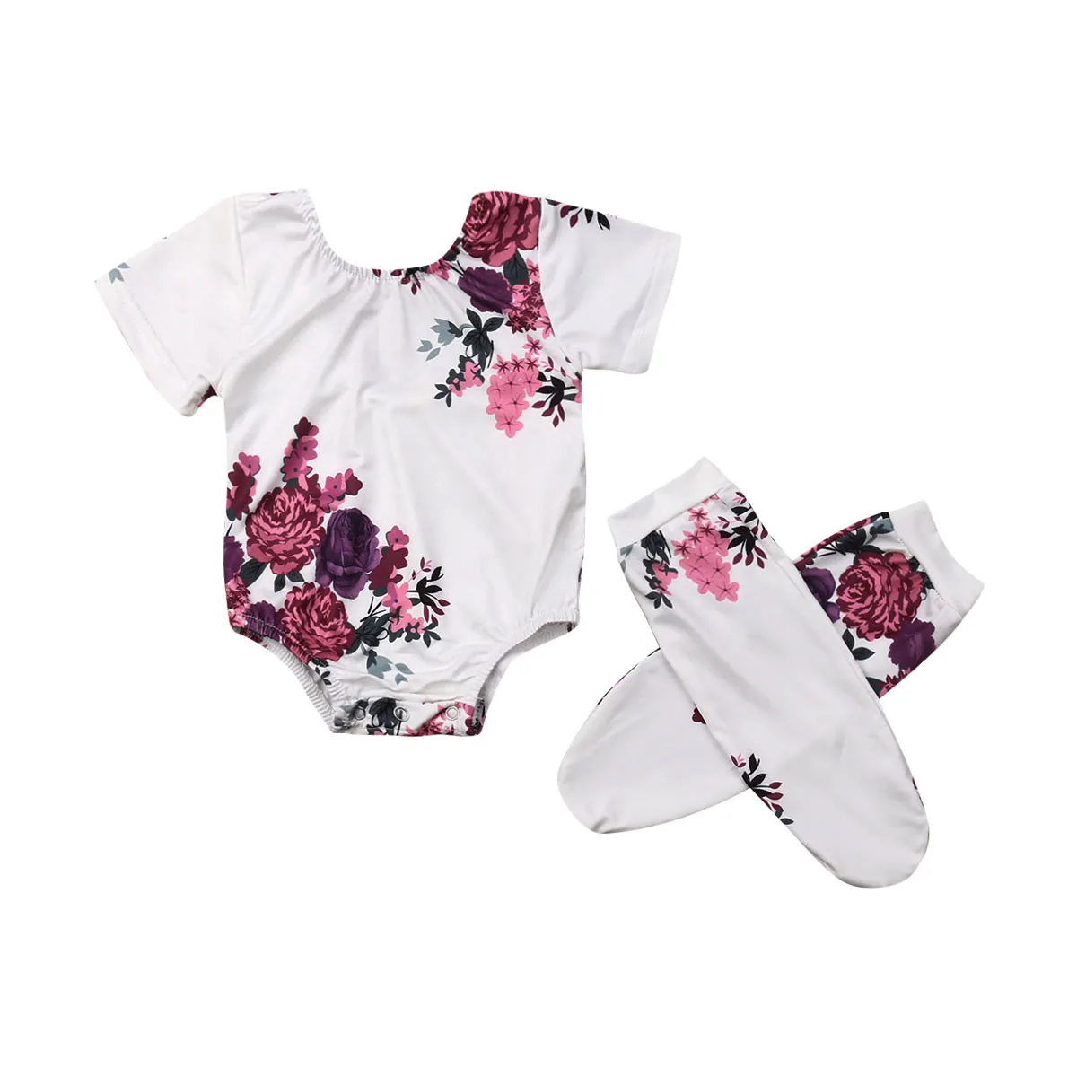 Cute Newborn Baby Girls Floral Print Short Sleeve Bodysuit +Legging 2pcs Jumpsuit Outfits Sunsuit Costume
Cute Newborn Baby Girls Floral Print Short Sleeve Bodysuit +Legging 2pcs Jumpsuit Outfits Sunsuit Costume