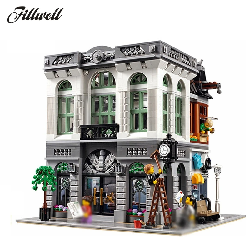 2413pcs 15001 Model Building Blocks Bricks City Street View Bank Compatible With legoe 10251 Kid Educational Toy Christmas Gifts
2413pcs 15001 Model Building Blocks Bricks City Street View Bank Compatible With legoe 10251 Kid Educational Toy Christmas Gifts