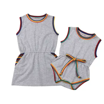 Casual Toddler Kids Baby Girl Sleeveless Baby Romper Jumpsuit Casual Dress Outfits Family Match Clothes
Casual Toddler Kids Baby Girl Sleeveless Baby Romper Jumpsuit Casual Dress Outfits Family Match Clothes