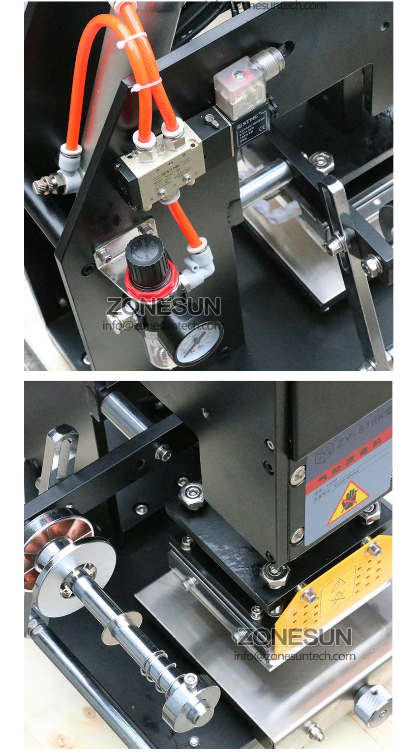 ZY-819H Pneumatic Hot Foil Stamping Machine For Custom Logo Leather Wo –  ZONESUN TECHNOLOGY LIMITED