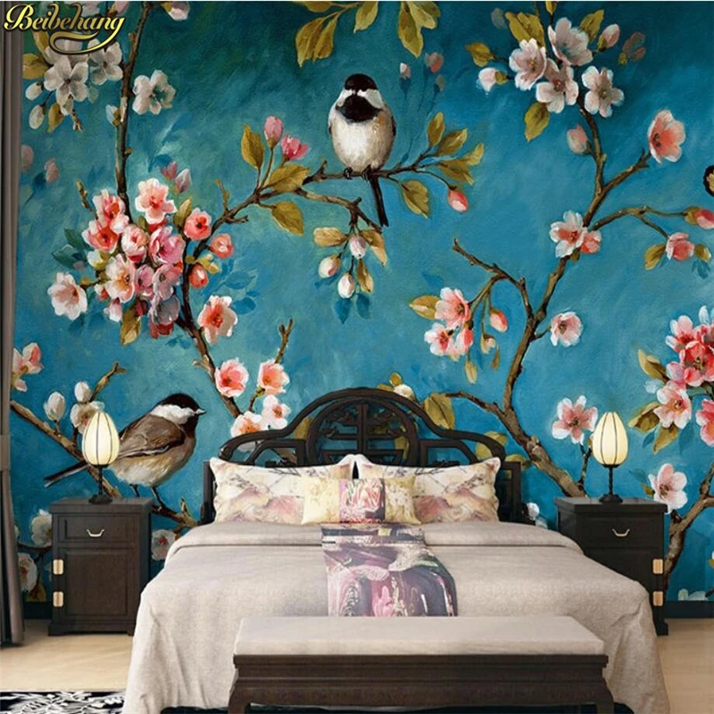 beibehang photo 3D wallpaper chinese style magnolia flower birds wall paper for wall 3D bedroom for living room background
beibehang photo 3D wallpaper chinese style magnolia flower birds wall paper for wall 3D bedroom for living room background