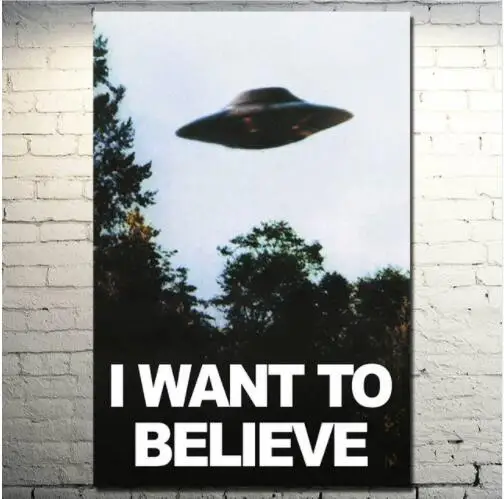 I WANT TO BELIEVE - The X Files Art Silk Or Canvas Poster UFO TV Series Print Canvas Painting Decorative Picture Home Decor
I WANT TO BELIEVE - The X Files Art Silk Or Canvas Poster UFO TV Series Print Canvas Painting Decorative Picture Home Decor