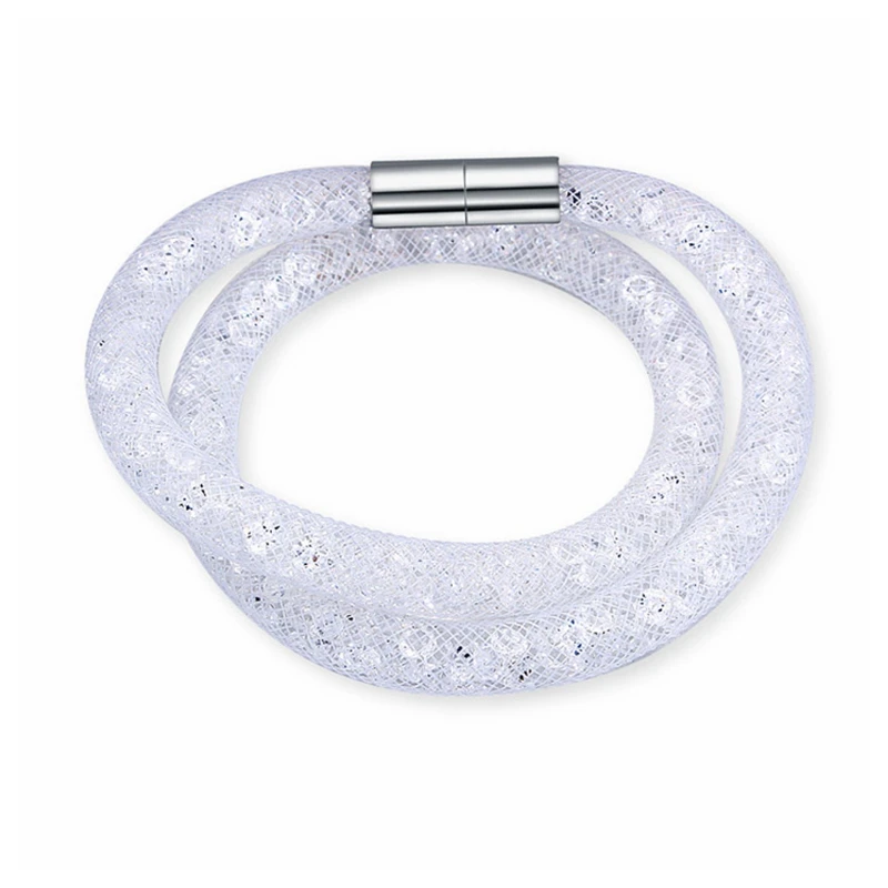 Hot Fashion Double Wrap Bracelet embellished with Crystal from Swarovski Magnetic Clasp Bangles Women Choker Necklace
Hot Fashion Double Wrap Bracelet embellished with Crystal from Swarovski Magnetic Clasp Bangles Women Choker Necklace