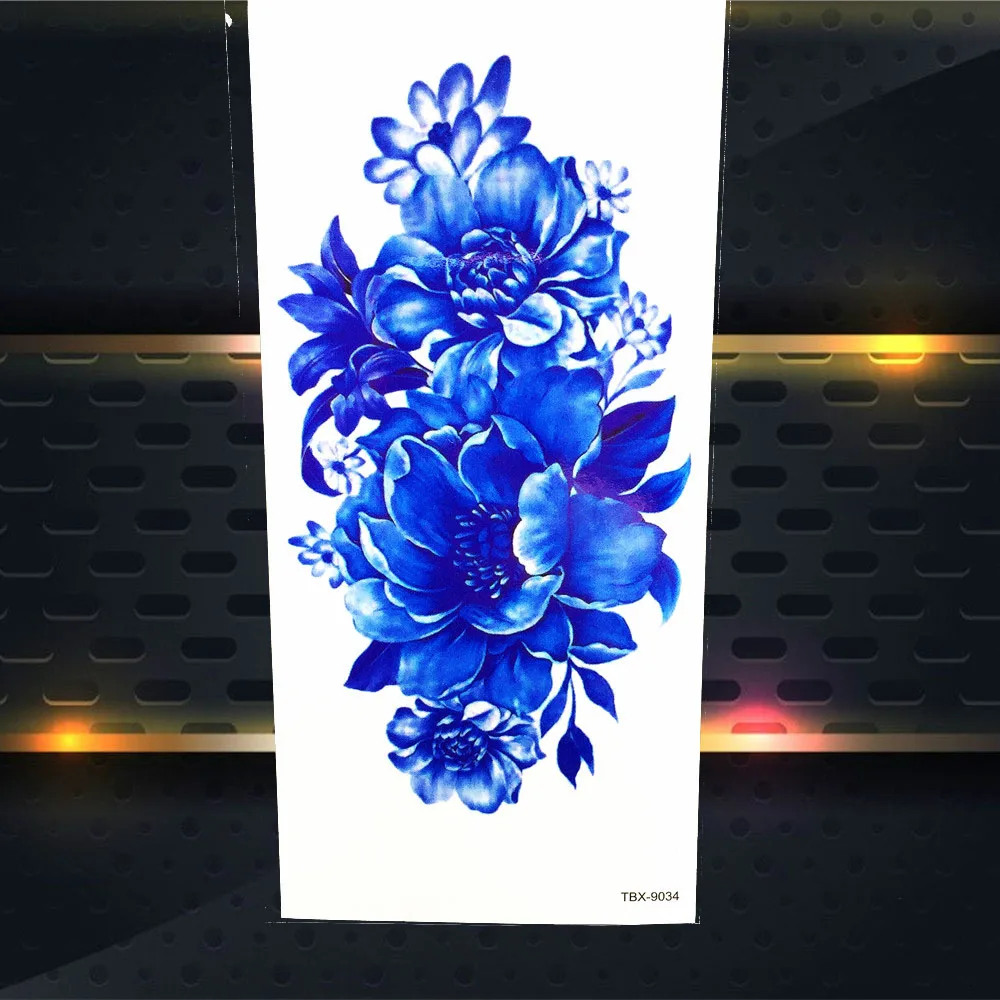 25 Style Design Women Henna Flower Blossom Blue Sweatpea Temporay Tattoo Sticker Body Arm Legs Art Painitng Tattoo Summer Style 
25 Style Design Women Henna Flower Blossom Blue Sweatpea Temporay Tattoo Sticker Body Arm Legs Art Painitng Tattoo Summer Style