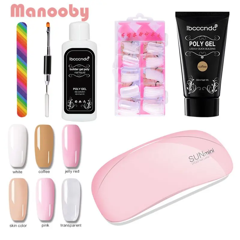 Manooby 6 Pcs / Lot SUNmini UV Lamp Beigner Practice Nail Art Tools DIY Nail Design UV Nail Manicure Kit Any 6 Colors Gel In Set
Manooby 6 Pcs / Lot SUNmini UV Lamp Beigner Practice Nail Art Tools DIY Nail Design UV Nail Manicure Kit Any 6 Colors Gel In Set