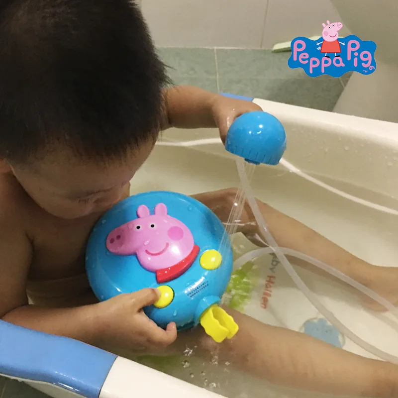 Peppa pig bathing shower pink pig girl baby shower play water electric shower water toy bathroom children baby bath toys
Peppa pig bathing shower pink pig girl baby shower play water electric shower water toy bathroom children baby bath toys