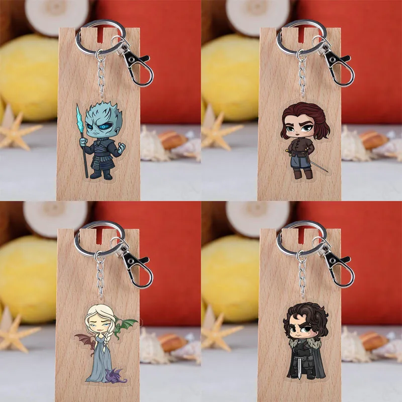 Game of Thrones Acrylic Keychains Stark Targaryen The Song of Ice and Fire Dragon Keyring Souvenirs Gift
Game of Thrones Acrylic Keychains Stark Targaryen The Song of Ice and Fire Dragon Keyring Souvenirs Gift