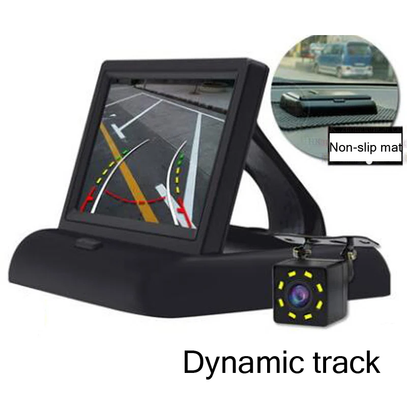 4.3 Inch Auto Parking System Mirror Monitor with Intelligent Dynamic Trajectory Tracks Rear View Camera 8 LED Reversing Parking
4.3 Inch Auto Parking System Mirror Monitor with Intelligent Dynamic Trajectory Tracks Rear View Camera 8 LED Reversing Parking