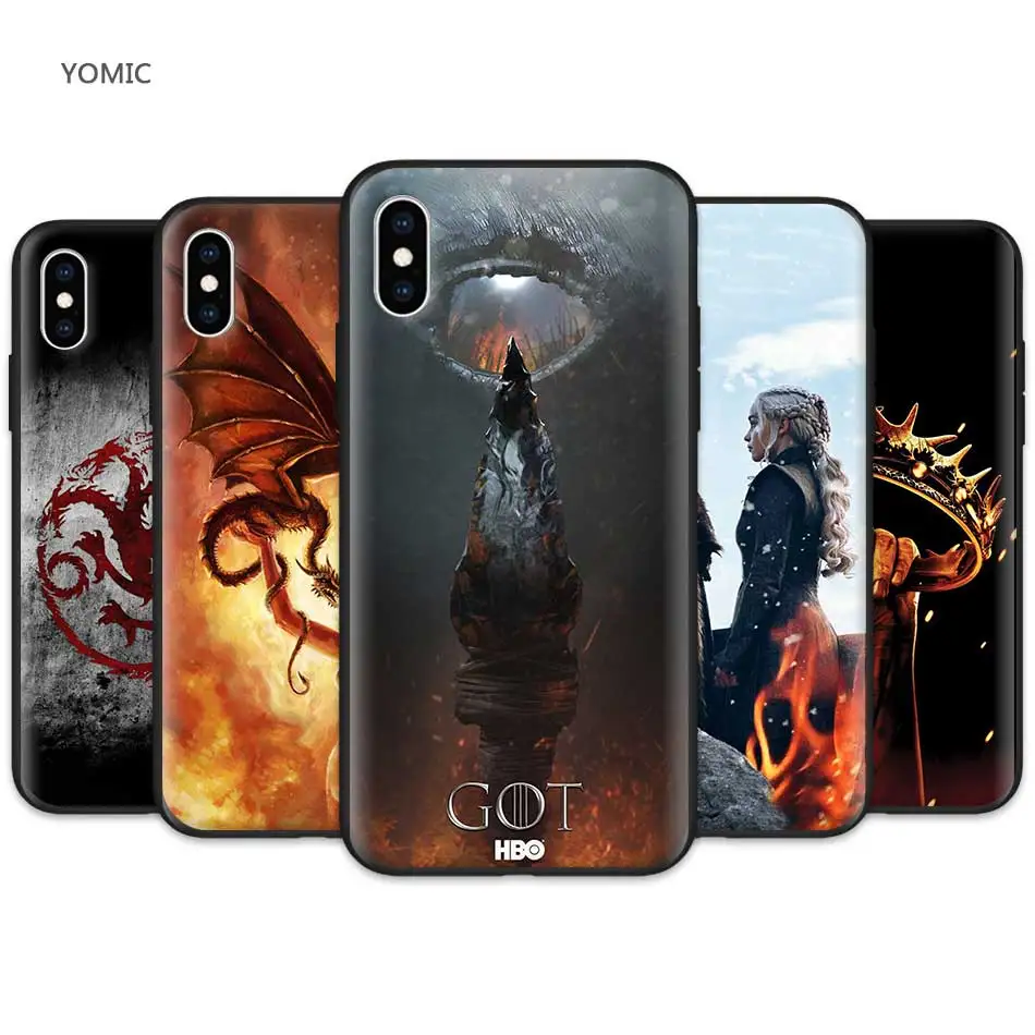 Soft TPU Case Coque for Apple iPhone XR 7 8 6 6S Plus X XS MAX 5 5S SE Silicone mobile phone Case Cover Game of Thrones Novelty
Soft TPU Case Coque for Apple iPhone XR 7 8 6 6S Plus X XS MAX 5 5S SE Silicone mobile phone Case Cover Game of Thrones Novelty