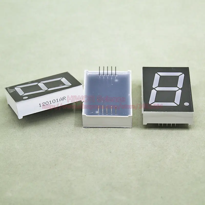(10pcs/lot) 10 Pins 1.2 Inch 1 Bit 7 Segment Red LED Display Share Common Cathode Digital Display
(10pcs/lot) 10 Pins 1.2 Inch 1 Bit 7 Segment Red LED Display Share Common Cathode Digital Display