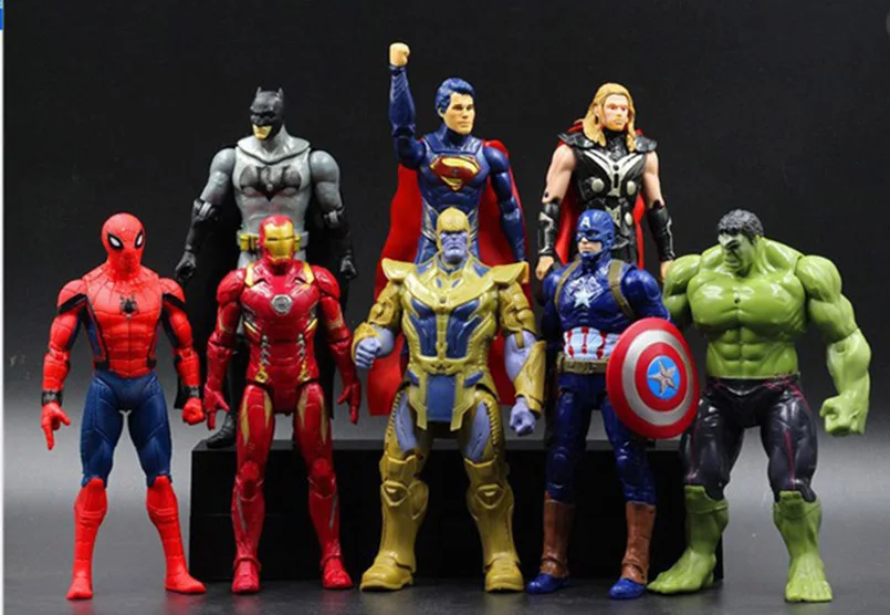 7pcs/set Avengers Iron Man Captain America Thanos Venom Spider-Man Deadpool PVC Action Figure Collectible Model Toy For Children
7pcs/set Avengers Iron Man Captain America Thanos Venom Spider-Man Deadpool PVC Action Figure Collectible Model Toy For Children