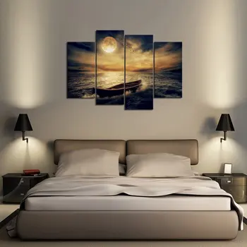 4 Panels Wall Art Waves Painting on Canvas Stretched and Framed Canvas Paintings Decorations Wall Decor
4 Panels Wall Art Waves Painting on Canvas Stretched and Framed Canvas Paintings Decorations Wall Decor