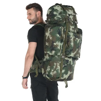 65L Outdoor Bag Camouflage Military Backpack Tactical Bags Waterproof Mulitifunctional Luggage Hiking Travel Big Duffel Bag 2020
65L Outdoor Bag Camouflage Military Backpack Tactical Bags Waterproof Mulitifunctional Luggage Hiking Travel Big Duffel Bag 2020