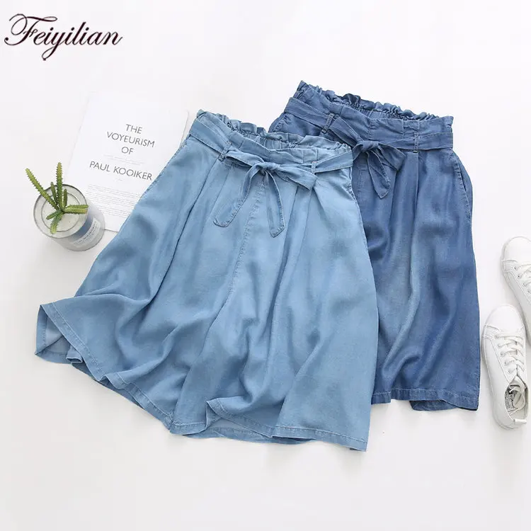 Merry Pretty Summer Women Tencel Blue Skirt Casual Ruffle Waist Waistband Bowknot Thin Jeans Skirts
Merry Pretty Summer Women Tencel Blue Skirt Casual Ruffle Waist Waistband Bowknot Thin Jeans Skirts