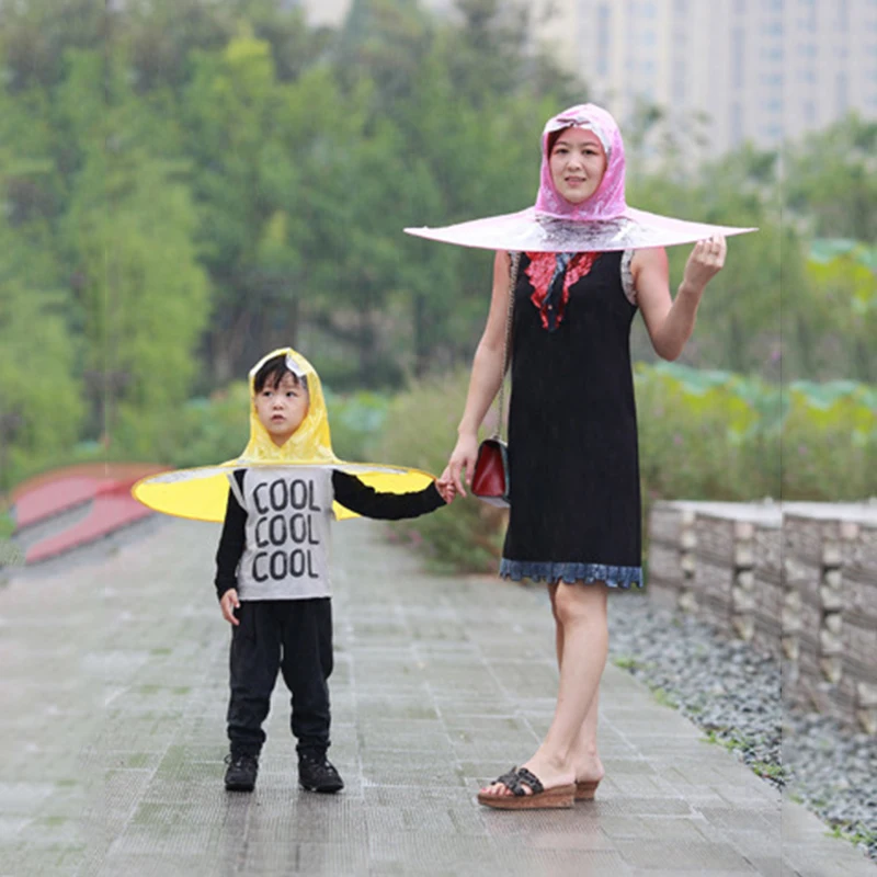 Funny Creative Raincoat Adult Hat Golf Outdoor Fishing Transparent Rain Headwear Umbrella Child Coat Cap Cover Umbrellas
Funny Creative Raincoat Adult Hat Golf Outdoor Fishing Transparent Rain Headwear Umbrella Child Coat Cap Cover Umbrellas