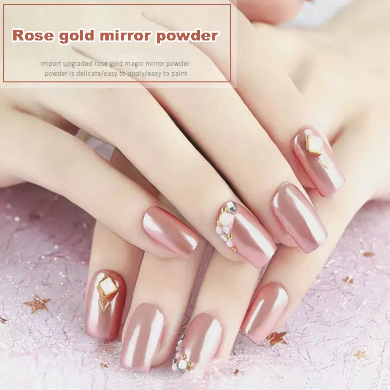 Ladies Sexy Electroplating Mirror Powder Nail Art Tools Girls Light Pink Color Metal Nail Powder DIY Fake Nails Manicure Tool
Ladies Sexy Electroplating Mirror Powder Nail Art Tools Girls Light Pink Color Metal Nail Powder DIY Fake Nails Manicure Tool