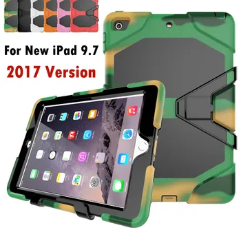 For Apple New iPad 9.7 inch 2017 & 2018 Shockproof Armor Hybrid Defender Kickstand Case Cover W/ Bulit-in Front Protective Film
For Apple New iPad 9.7 inch 2017 & 2018 Shockproof Armor Hybrid Defender Kickstand Case Cover W/ Bulit-in Front Protective Film
