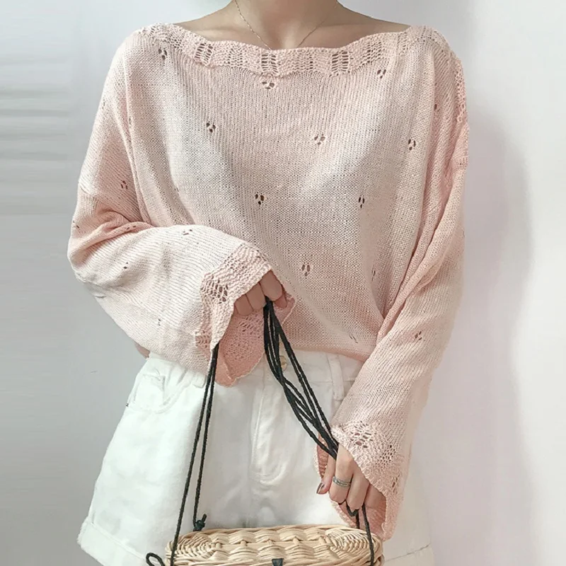 Plus Size Harajuku 2019 Autumn Korean Fashion Hollow Out T-shirt Batwing Sleeve Slash Neck Knitting Tops Tees Female Large Size
Plus Size Harajuku 2019 Autumn Korean Fashion Hollow Out T-shirt Batwing Sleeve Slash Neck Knitting Tops Tees Female Large Size