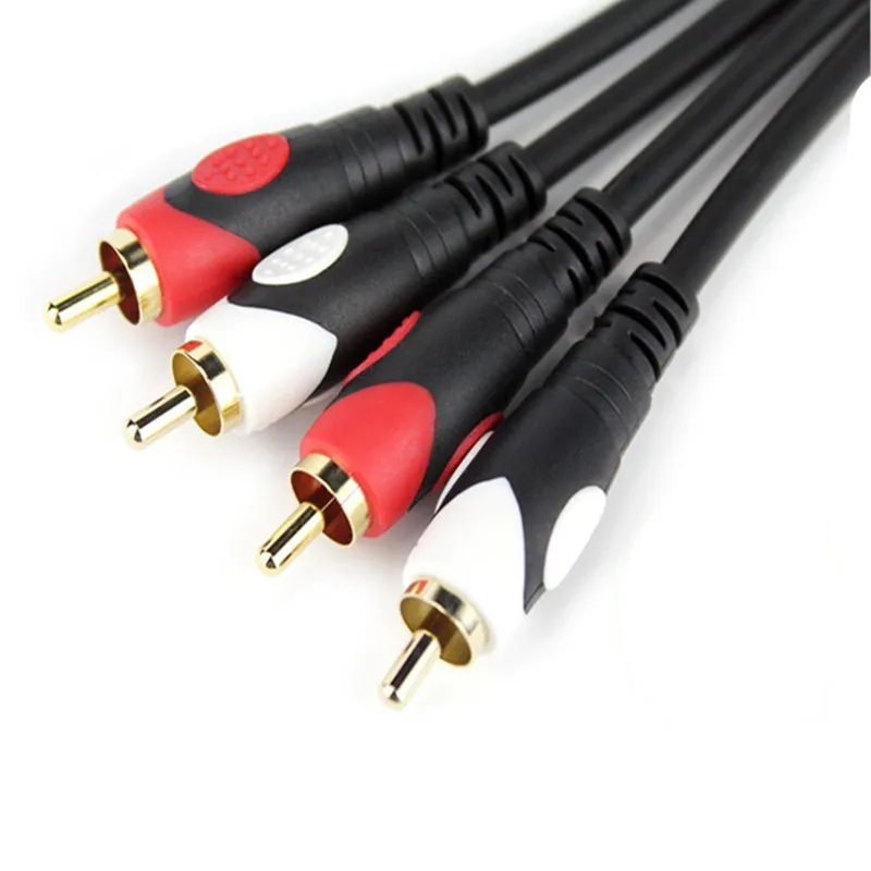 RCA Cable 2RCA Male To 2RCA Male Audio Video Cable Gold-Plated Plug AUX Splitter for Amplifier CD Soundbox DVD TV Line YS-244
RCA Cable 2RCA Male To 2RCA Male Audio Video Cable Gold-Plated Plug AUX Splitter for Amplifier CD Soundbox DVD TV Line YS-244