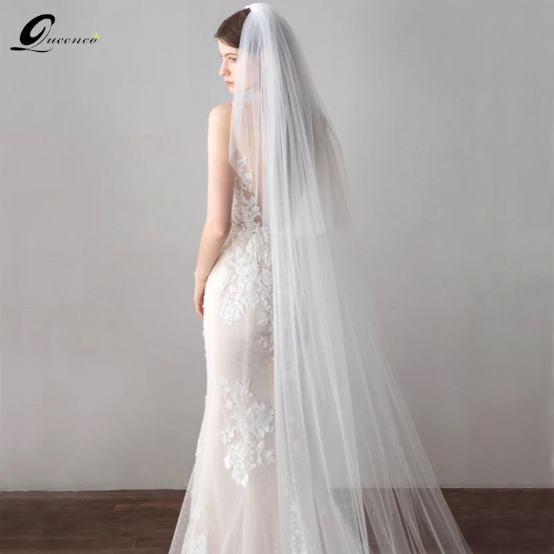 3 Meter Ivory Cathedral Wedding Veils Long Cut Edge Bridal Veil with Comb Wedding Accessories Bride Mantilla Wedding Veil
3 Meter Ivory Cathedral Wedding Veils Long Cut Edge Bridal Veil with Comb Wedding Accessories Bride Mantilla Wedding Veil