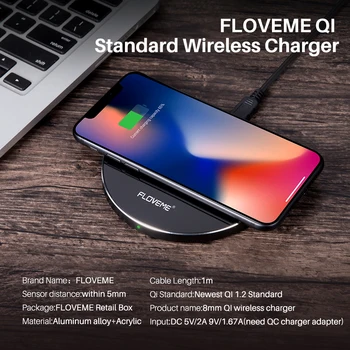 FLOVEME Newest Qi 1.2 Wireless Charger 10W Fast Charging Dock For Samsung S8 Plus S7 S6 For iPhone X 8 Plus Qi Wireless Chargers
FLOVEME Newest Qi 1.2 Wireless Charger 10W Fast Charging Dock For Samsung S8 Plus S7 S6 For iPhone X 8 Plus Qi Wireless Chargers