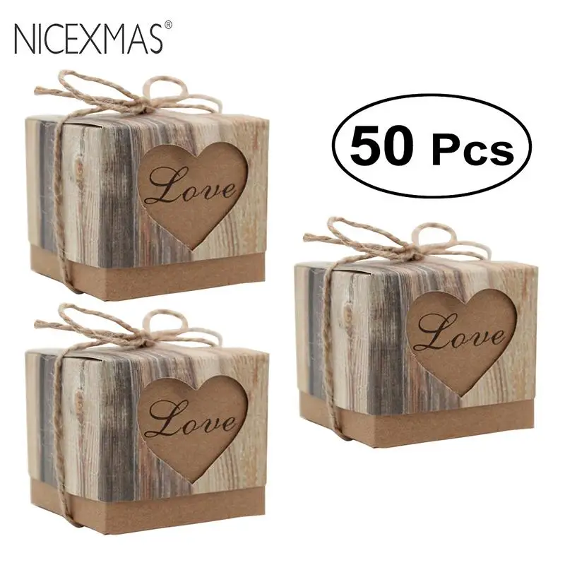 NICEXMAS 50pcs/pack DIY LOVE Pillow Candy Boxes Vintage Craft Paper Candy Gift Boxes Wedding Party Favor
NICEXMAS 50pcs/pack DIY LOVE Pillow Candy Boxes Vintage Craft Paper Candy Gift Boxes Wedding Party Favor