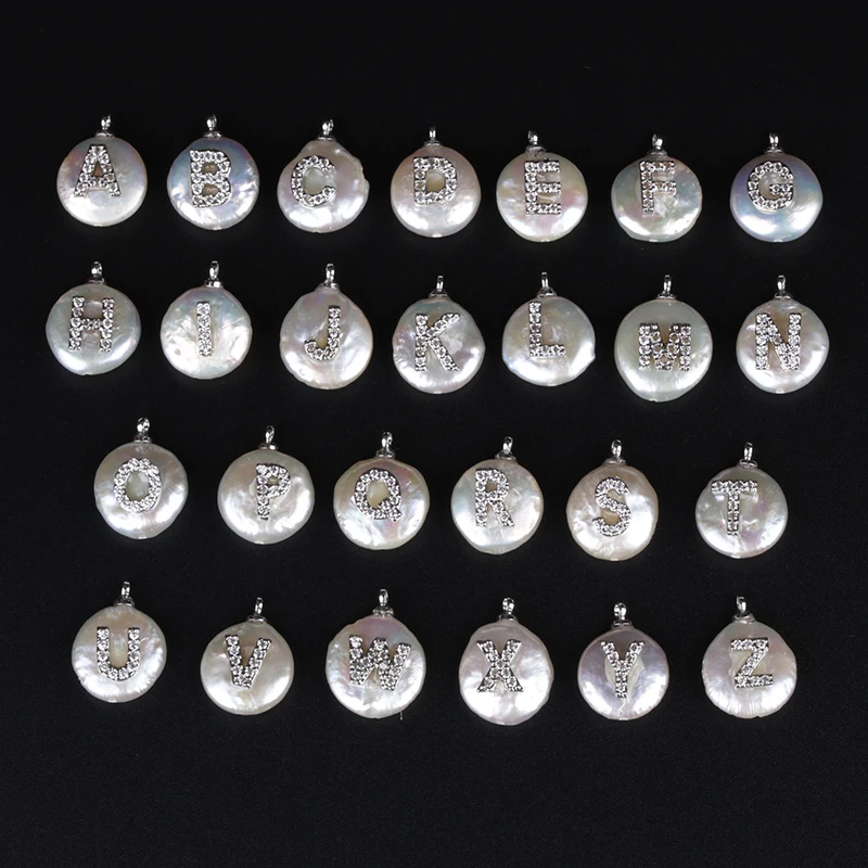 gold silver white CZ initial 26 alphabet letter ABC name charm freshwater pearl pendant for DIY customized wedding gift making
gold silver white CZ initial 26 alphabet letter ABC name charm freshwater pearl pendant for DIY customized wedding gift making