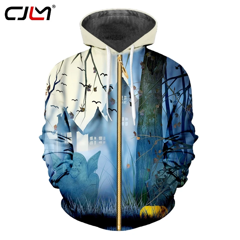 CJLM Autumn New Style Men's Halloween Creative Sports Zip Hoodies 3D Printed Bat Pumpkin Personality Sweatshirt Big Size 5XL
CJLM Autumn New Style Men's Halloween Creative Sports Zip Hoodies 3D Printed Bat Pumpkin Personality Sweatshirt Big Size 5XL