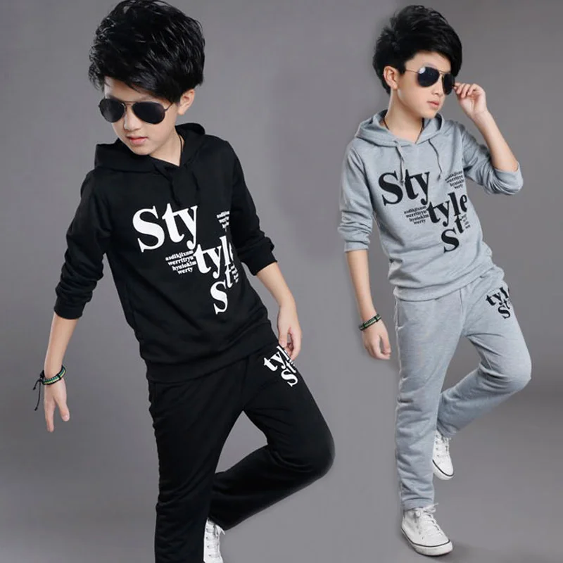 Children's Boys' Wear Set 2 Piece Spring and Autumn Teen Letter Hooded Jacket + Pants Children's Boy Sports Set
Children's Boys' Wear Set 2 Piece Spring and Autumn Teen Letter Hooded Jacket + Pants Children's Boy Sports Set