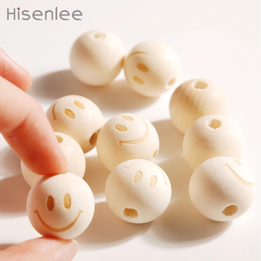 Hisenlee 20mm Circular Happy Smiley Face Wood Bead 100% Wood Comfort Baby Accessories Tooth Chewing Loose Beads DIY Necklace
Hisenlee 20mm Circular Happy Smiley Face Wood Bead 100% Wood Comfort Baby Accessories Tooth Chewing Loose Beads DIY Necklace