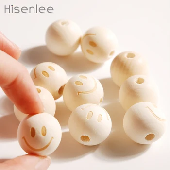 Hisenlee 20mm Circular Happy Smiley Face Wood Bead 100% Wood Comfort Baby Accessories Tooth Chewing Loose Beads DIY Necklace
Hisenlee 20mm Circular Happy Smiley Face Wood Bead 100% Wood Comfort Baby Accessories Tooth Chewing Loose Beads DIY Necklace