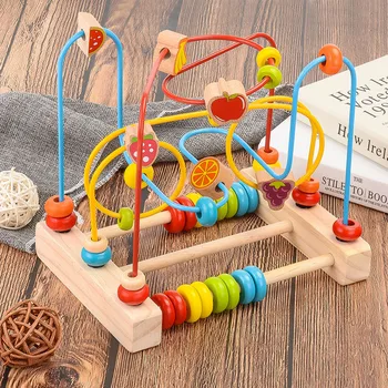Baby child puzzle wooden round beads toys children newborns crib stroller Montessori educational toys beads gift
Baby child puzzle wooden round beads toys children newborns crib stroller Montessori educational toys beads gift