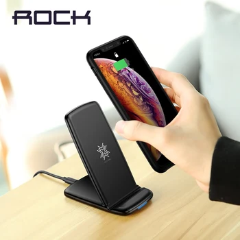 ROCK 10W Qi Wireless Charging Stand for Samsung S9 S8 S7 Note 9 8 Fast Wireless Charger for iPhone XS MAX XR X 8 Plus 
ROCK 10W Qi Wireless Charging Stand for Samsung S9 S8 S7 Note 9 8 Fast Wireless Charger for iPhone XS MAX XR X 8 Plus