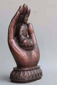 Copper Statue China Buddhism Red copper Kwan-yin Quan Yin Guanyin Goddess Buddha Hand Statue
Copper Statue China Buddhism Red copper Kwan-yin Quan Yin Guanyin Goddess Buddha Hand Statue