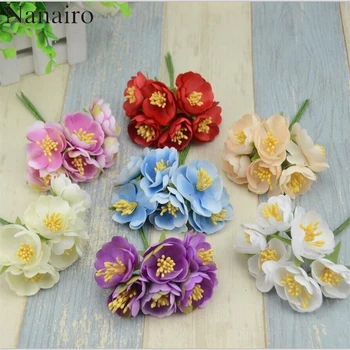 6pcs/lot Mini Silk Artificial Rose Flowers Bouquet Wedding Decoration For DIY Scrapbooking Handmade Fake Flower Ball Craft
6pcs/lot Mini Silk Artificial Rose Flowers Bouquet Wedding Decoration For DIY Scrapbooking Handmade Fake Flower Ball Craft