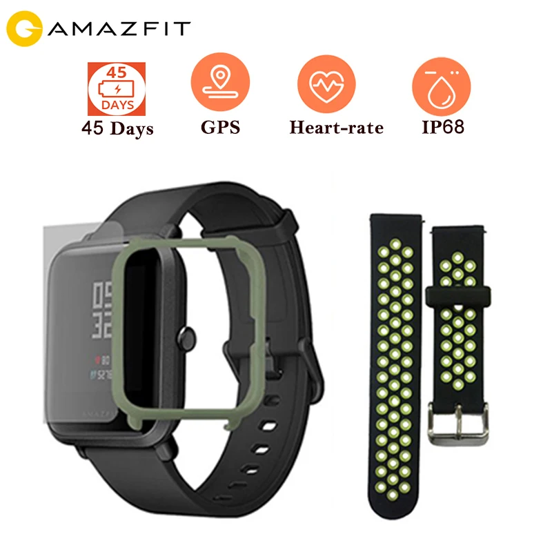 100% Original Xiaomi Huami Amazfit Bip Youth Men Women GPS Smart Watch Bluetooth 4.0 Heart Rate 45 Days Standby IP68 Waterproof
100% Original Xiaomi Huami Amazfit Bip Youth Men Women GPS Smart Watch Bluetooth 4.0 Heart Rate 45 Days Standby IP68 Waterproof