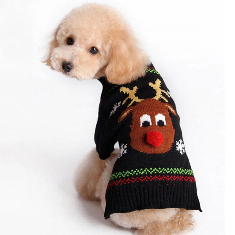High Quality Red Nose Deer Christmas Pet Sweater Cat Dog Clothing Autumn Winter Clothes Xmas Jumpsuit Knit Sweaters A
High Quality Red Nose Deer Christmas Pet Sweater Cat Dog Clothing Autumn Winter Clothes Xmas Jumpsuit Knit Sweaters A