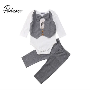 Little Gentleman Newborn Baby Boy Clothes Set Gentleman Outfits Bow Tie Tops Romper Pants Formal Suit Costume
Little Gentleman Newborn Baby Boy Clothes Set Gentleman Outfits Bow Tie Tops Romper Pants Formal Suit Costume