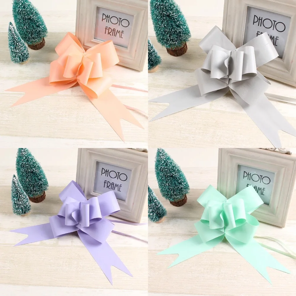 100pcs Large size 50mm Beautiful silver / champagne Pull Bow Ribbon Gift Packing flower bow Party decor Wedding Car Decoration
100pcs Large size 50mm Beautiful silver / champagne Pull Bow Ribbon Gift Packing flower bow Party decor Wedding Car Decoration