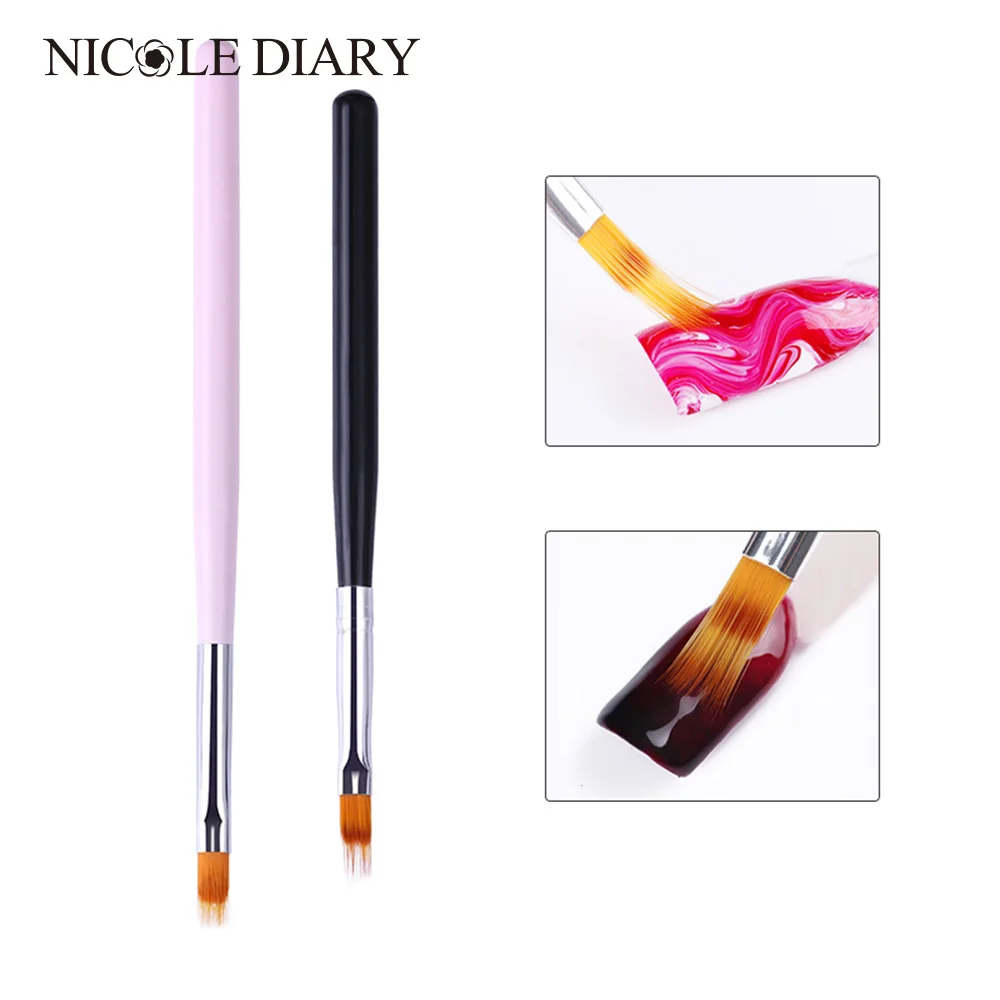 1 Pc Nail Art Gradient Brush UV Gel Acrylic Painting Pen Pink Black Wooden Handle Manicure Tool
1 Pc Nail Art Gradient Brush UV Gel Acrylic Painting Pen Pink Black Wooden Handle Manicure Tool