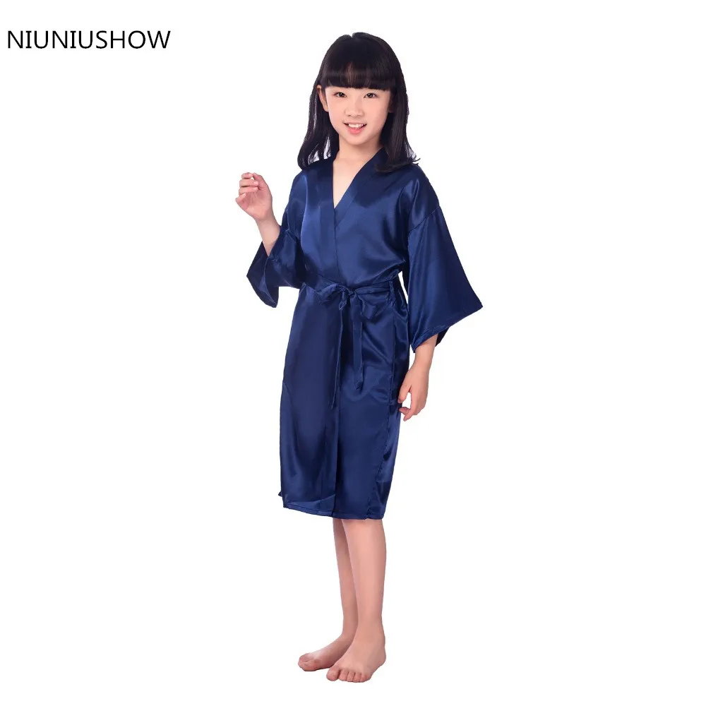 Navy Blue Pyjamas Kids Summer Silk Japanese Kimono Solid Robe Baby Bathrobe Towel Nightgown Girl Pijamas Kids Size M-4XL
Navy Blue Pyjamas Kids Summer Silk Japanese Kimono Solid Robe Baby Bathrobe Towel Nightgown Girl Pijamas Kids Size M-4XL