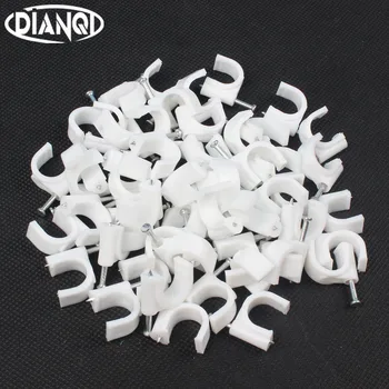 12MM Circle Path Circle cable clips cable nail wire clips 100PCS/bag 12mm cable clips Round white Y12
12MM Circle Path Circle cable clips cable nail wire clips 100PCS/bag 12mm cable clips Round white Y12